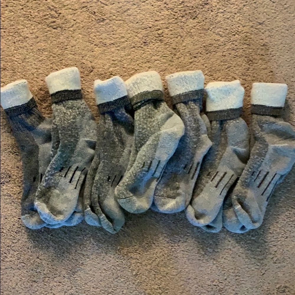 Weatherproof  7-Pair Men's Wool Blend Crew Socks